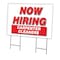 Signmission Now Hiring Carpenter Cleaners Yard & Stake outdoor plastic coroplast window, 2436 CARPENTER CLEANERS C-2436 CARPENTER CLEANERS - alternate 1